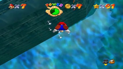 Super Mario 64 - Baie des Pirates - Etoile 6 : Dans le Geyser