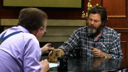 Nick Offerman Gives Larry King Kazoo Lessons