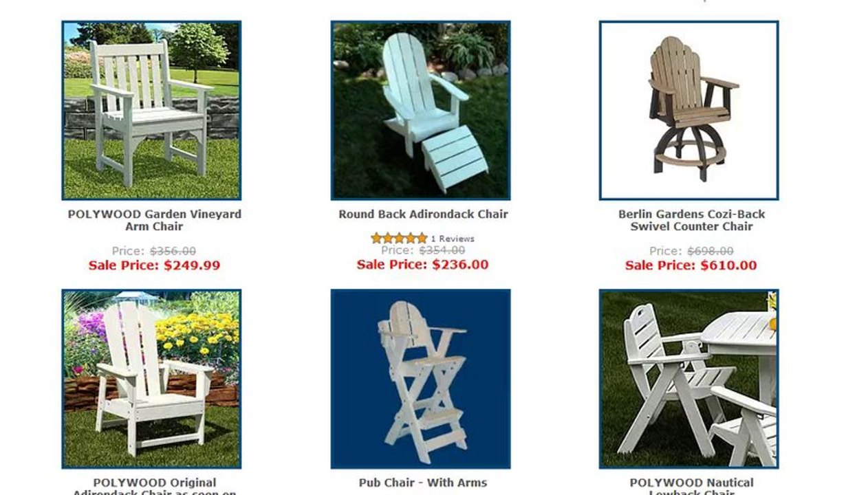 Premium Poly Patios recycled plastic patio furniture