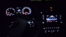 VW Golf 7 TDI 2.0 DGS6 Highline - Le tableau de bord et éclairage d'ambiance de nuit