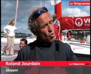 Concarneau. Le MOD 70 de Roland Jourdain est arrivé