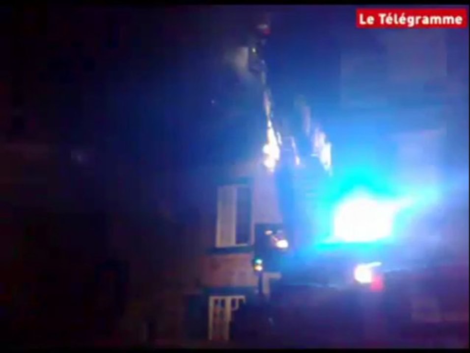 Saint-Brieuc (22). Incendie rue Quinquaine : l'intervention des pompiers