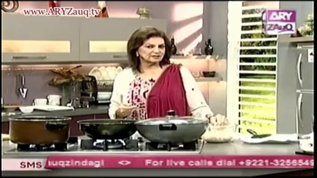 Zauq Zindagi with Sara Riaz and Dr. Khurram Musheer, Fried Wontons, Wonton Soup, Garlic Rice & Sweet n Sour Chicken, 22-10-13, Part 1 of 2