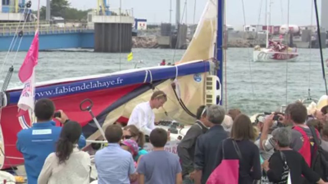 Solitaire du Figaro. Finish de la première étap...