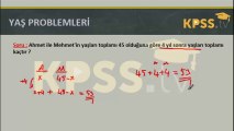 KPSS Tv | Matematik - Yaş Problemleri Konu Anlatımı