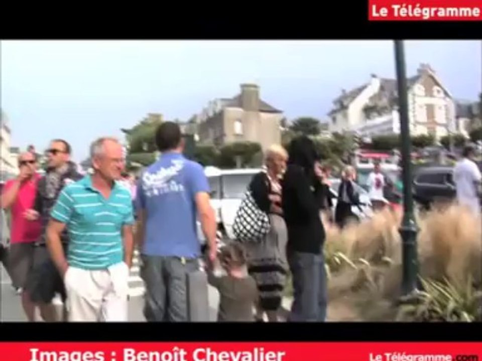 Dinard (35). Jacques Chirac en vacances