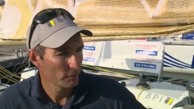 Solitaire du Figaro. Interview de Jeremie Beyou