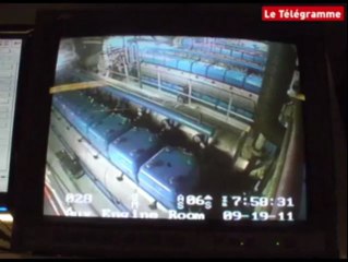 A bord d'un ferry. "Une vraie petite usine"