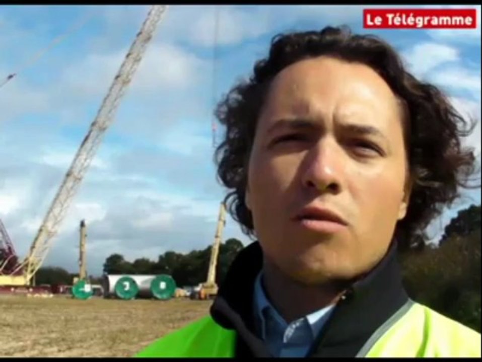 Lamballe (22). Convoi exceptionnel pour une éolienne