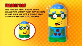 The Simpsons Super Heroes BurgerKing Crown Toys