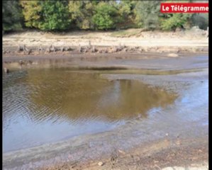 Lac du Drennec. Le niveau le plus bas de son histoire