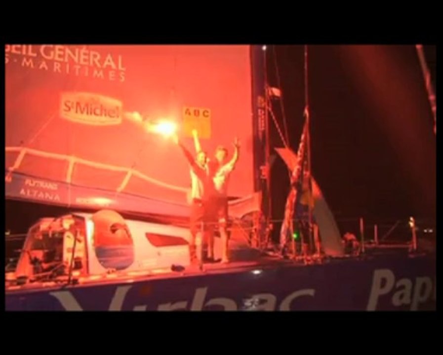 Transat Jacques Vabre 2011. Les images de l'arrivée des vainqueurs