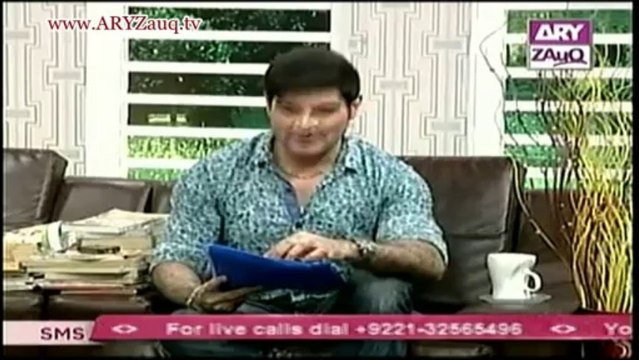 Zauq Zindagi with Sara Riaz and Dr. Khurram Musheer, Fried Wontons, Wonton Soup, Garlic Rice & Sweet n Sour Chicken, 22-10-13, Part 2 of 2