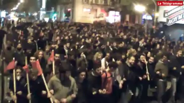Athènes. 8.000 manifestants devant le Parlement
