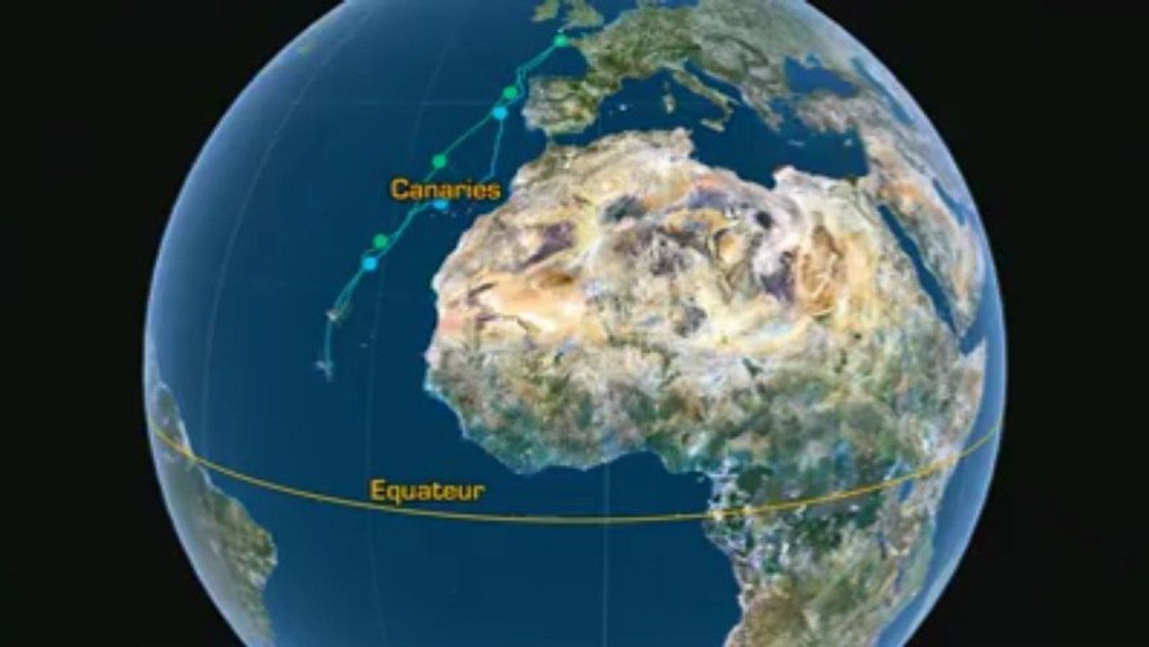 Trophée Jules-Verne. dernière journée avant la ligne d'arrivée