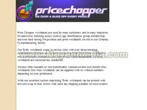 Price Chopper Wristbands - custom vinyl wristbands