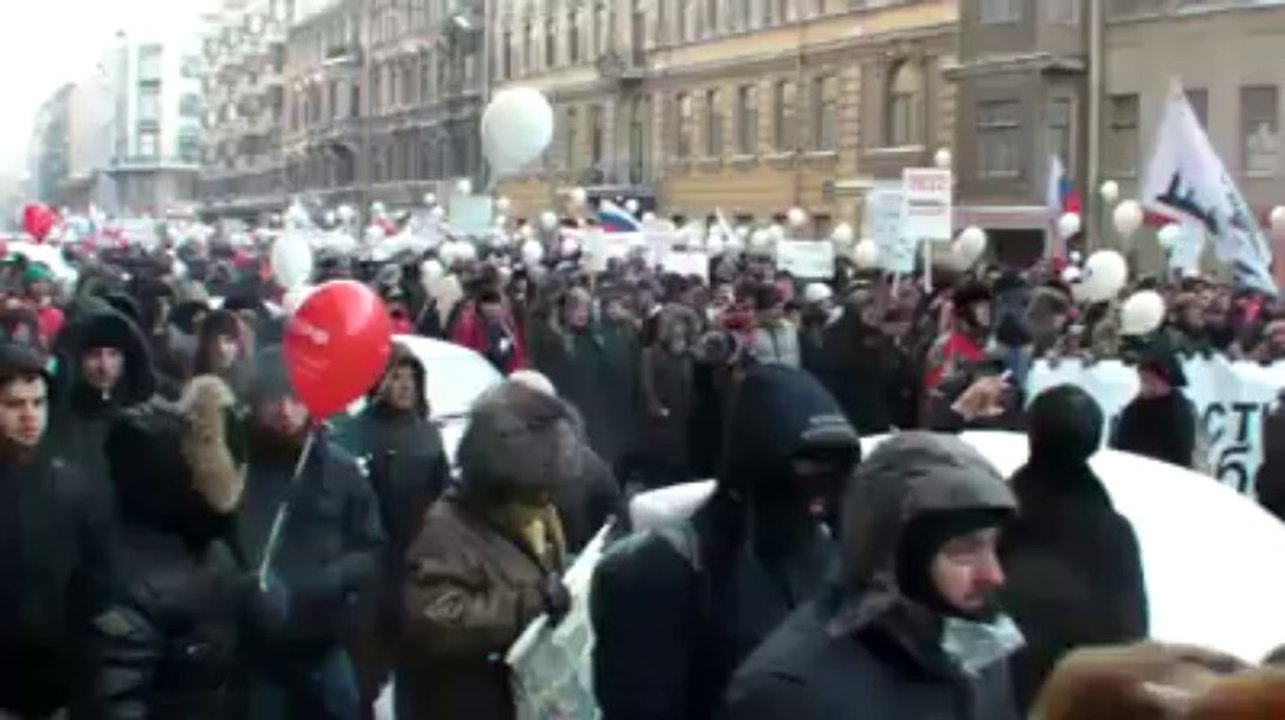 Russie : les images de la mobilisation à Saint-Petersbourg