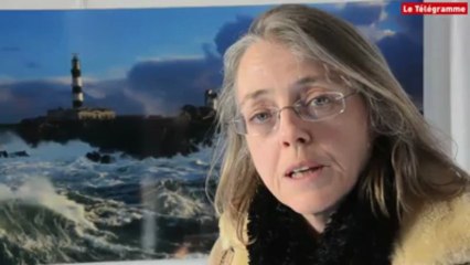 Ouessant (29). La Villa Jeanne d'Arc, bibliothèque des îles