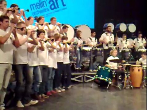 Championnat des bagadou de 1ere catégorie. Le Bagad de Vannes en repétition