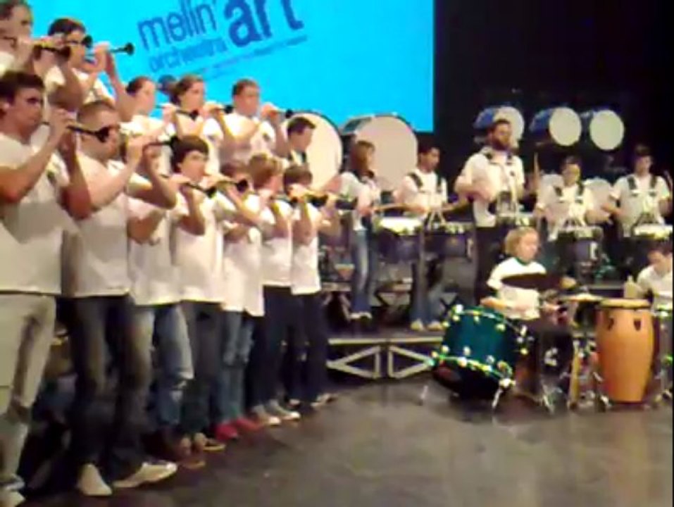 Championnat des bagadou de 1ere catégorie. Le Bagad de Vannes en repétition