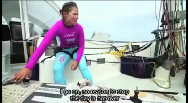 L'Atlantique en planche à voile. Sarah Hébert dans le vif du sujet