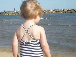 Gabrielle en bord de mer