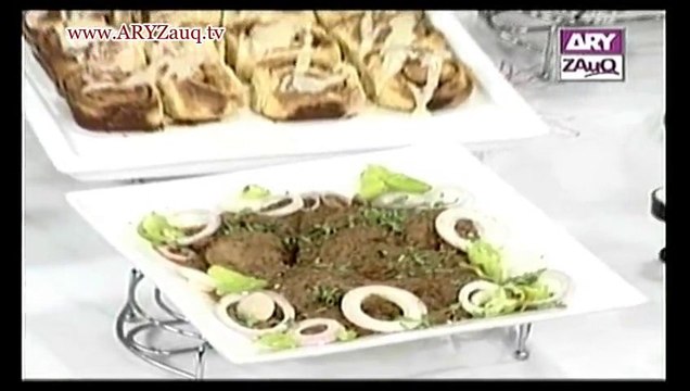Zauq Zindagi with Sara Riaz and Dr. Khurram Musheer, Degchi Pasanday, Cinnamon Buns, Pina Colada Salad & Three Beans Salad, 23-10-13, Part 2 of 2