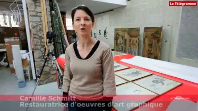 Bretagne. Elle restaure l'art graphique d'Extrême-Orient