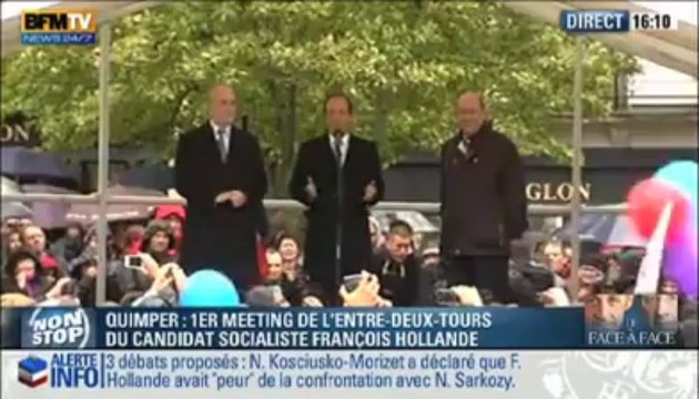 Quimper. François Hollande : Je voulais que mon premier déplacement soit en Bretagne