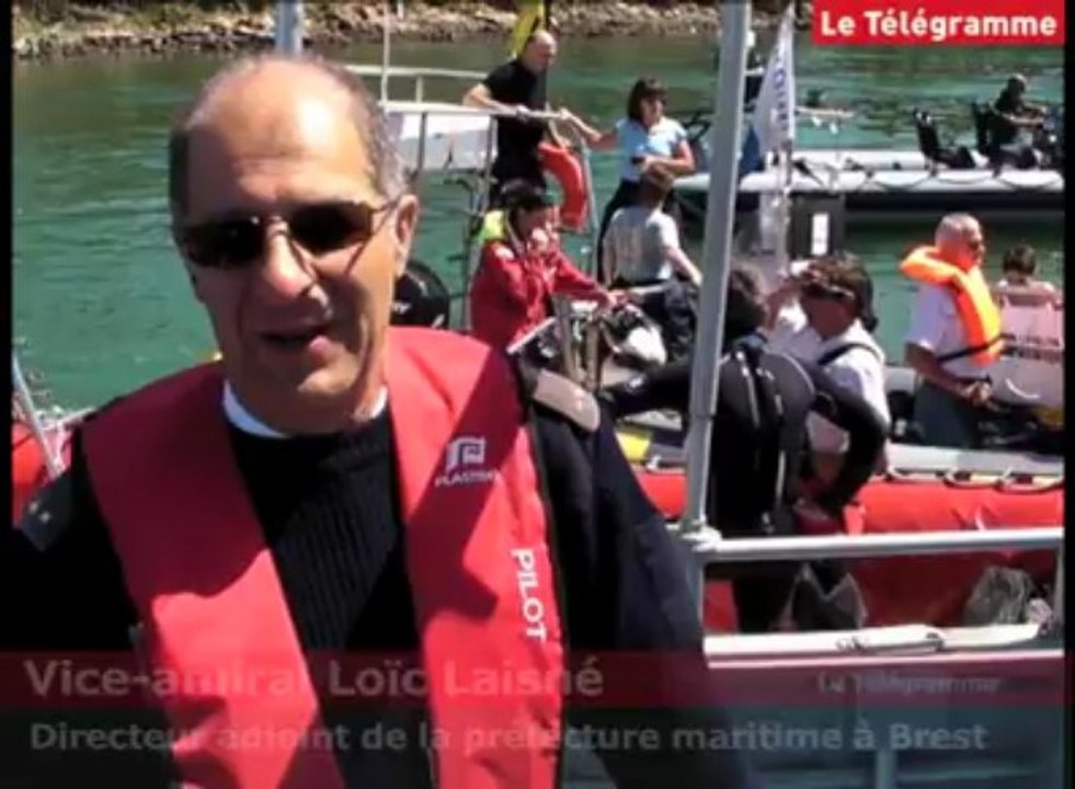 Golfe du Morbihan. Les sapeurs-pompiers simulent un accident de plongée