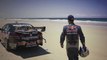 V8 Supercar vs. Airplane race on an Australian beach