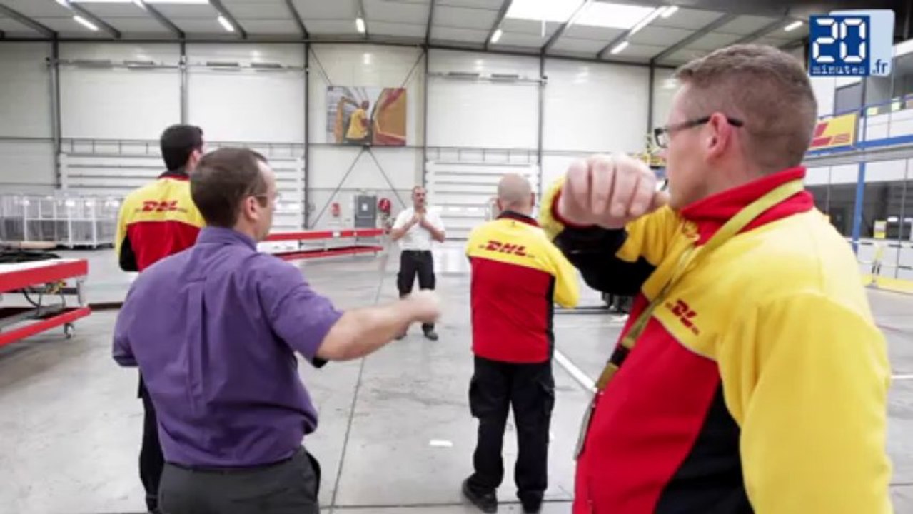 Echauffement collectif des salariés de DHL
