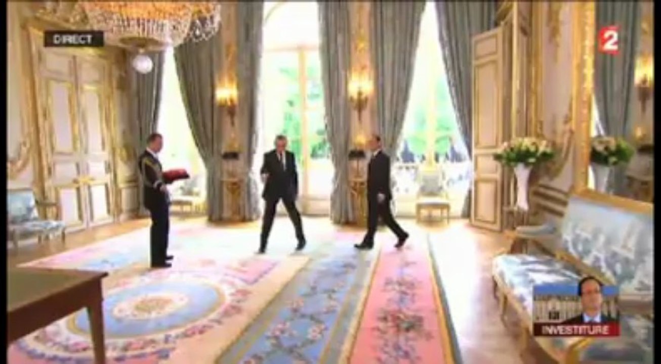 Palais de l'Elysée. Le départ de Nicolas Sarkozy