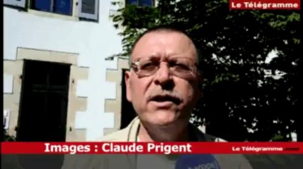 Quimper (29). Groupe Doux. Un délégué syndical s'exprime