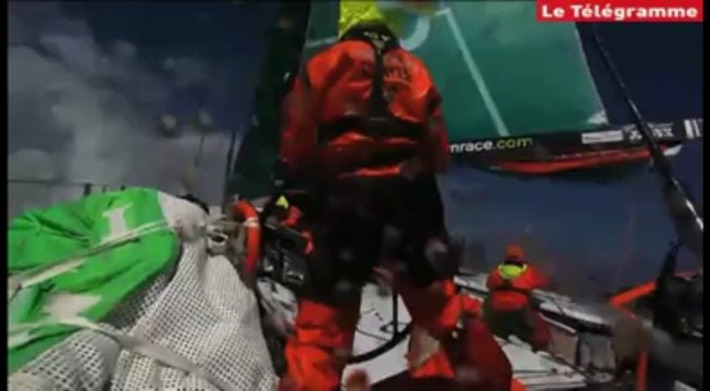 Volvo Ocean Race. Stress à bord de Groupama 4 avant l'arrivée à Lorient