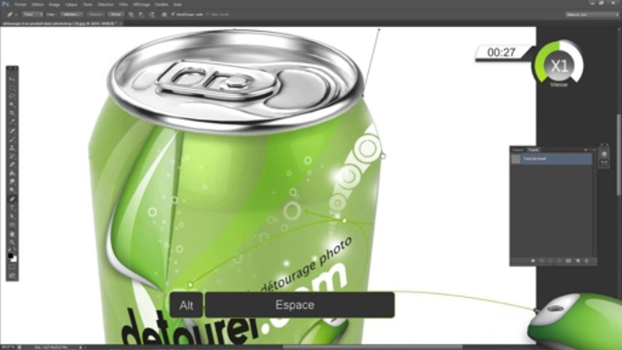 Tuto 13 : Détourage d'un produit - Mise sur fond transparent