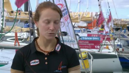 Solitaire du Figaro, les skippers à Gijon