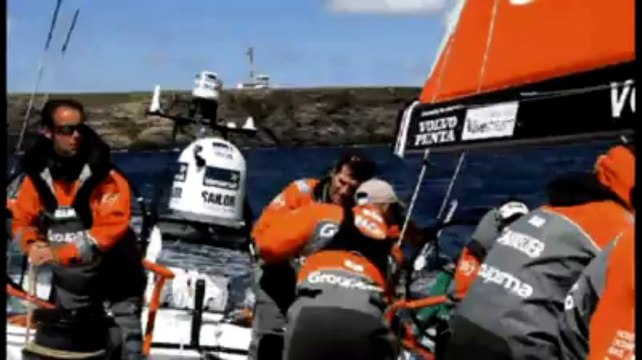Volvo Ocean Race. Les images du départ de Lorient dimanche