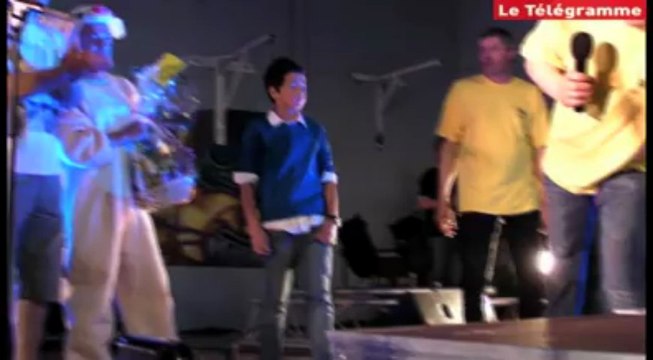 Milizac (29). Concours de cri du cochon