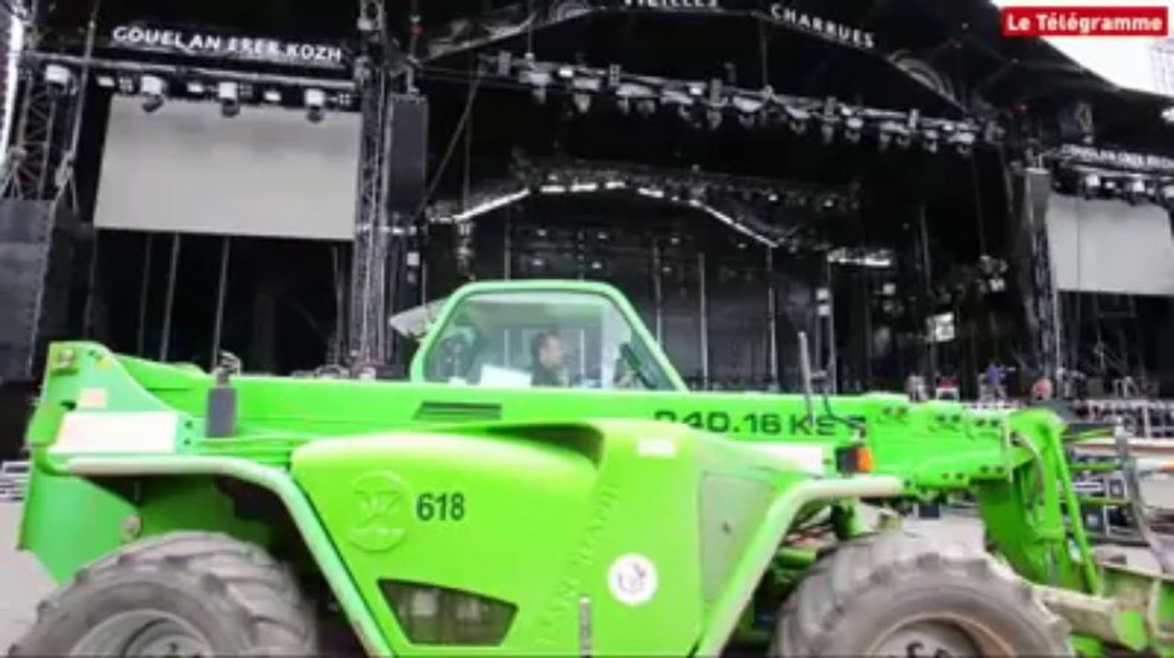 Carhaix. Les Vieilles Charrues en préparation