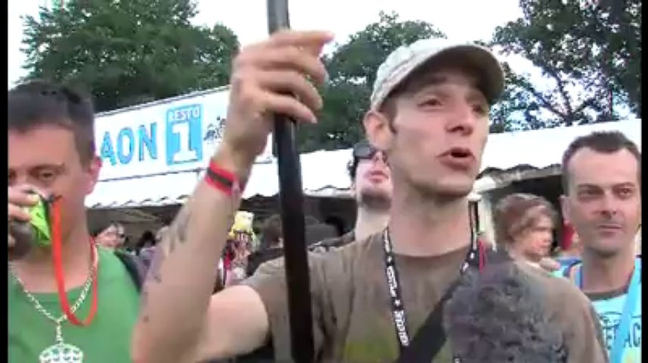 Carhaix. L'émission de Tébéo aux Vieilles Charrues