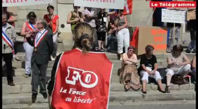 Quimper (29). Doux : ils crient leur colère devant le tribunal