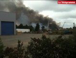 Kersaint-Plabennec (29). L'entreprise Somatex détruite par un incendie, bouchon sur la RN12