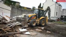 Morlaix. Démolition de l'ancienne école Léon-Blum