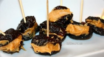 Prunes Stuffed With Peanut Butter A Caribbean Snack