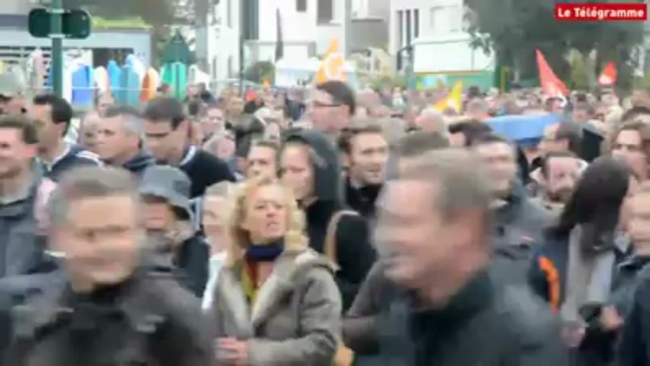Roscoff (29). Brittany Ferries : 500 personnes dans la rue