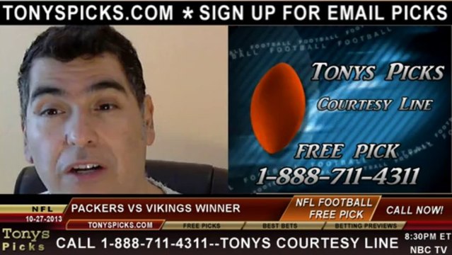 Minnesota Vikings vs. Green Bay Packers Pick Prediction NFL Pro Football Odds Preview 10-27-2013
