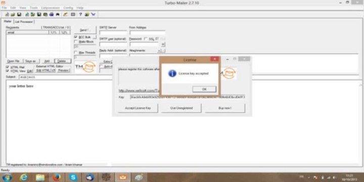 turbo mailer serial number