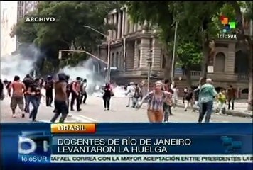 Docentes de Río de Janeiro ponen fin a paro de actividades