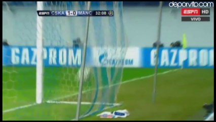 Gol de Tosic, CSKA 1-0 Manchester City